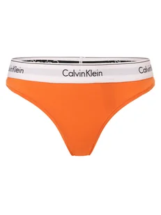 Calvin Klein Stringi Kobiety Bawełna pomarańczowy jednolity, XS - Majtki damskie - miniaturka - grafika 1