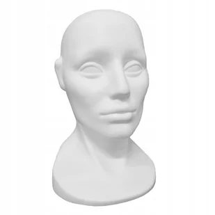 Ekspozytor Na Czapki Głowa Manekiny Biały E1 - Manekiny wystawowe - miniaturka - grafika 1