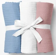 Pieluchy - PIELUCHY MUŚLINOWE GRUBE KRESZOWANE PIELUSZKI 100% BAWEŁNA PRODUKT POLSKI - miniaturka - grafika 1