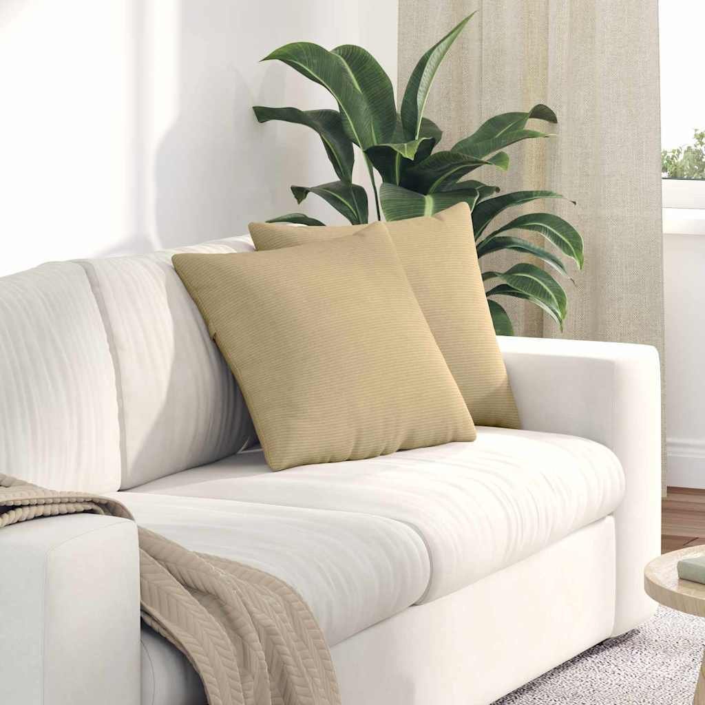 vidaXL vidaXL Poduszki na sofę 2 pcs Szary zielony 45 x 45 cm