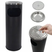 Kosze na śmieci - POPIELNICA POPIELNICZKA STOJĄCA KOSZ NA ŚMIECI 12L - miniaturka - grafika 1