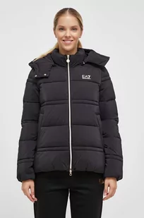 EA7 Emporio Armani kurtka damska kolor czarny zimowa - Kurtki damskie - miniaturka - grafika 1