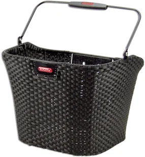 KLICKfix Klickfix kosz na rower Structura, czarny, 25 x 34 x 27 cm 0380KLIK - Koszyki rowerowe - miniaturka - grafika 1