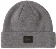 Czapki damskie - Quiksilver czapka zimowa ciepła szara beanie rozmiar uniwersalny - miniaturka - grafika 1