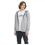 Bluzy męskie - 4F Bluza męska, Cold Light Grey Melange, L - miniaturka - grafika 1
