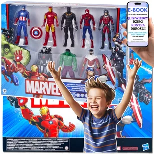 FIGURKI Z BAJEK DLA CHŁOPCA Marvel Avengers HASBRO ZESTAW • 8 Figurek • PREZENT DLA CHŁOPCA NA ŚWIĘTA URODZINY Dla 5 6 7 8 Latka + EBOOK-2 - Figurki dla dzieci - miniaturka - grafika 1