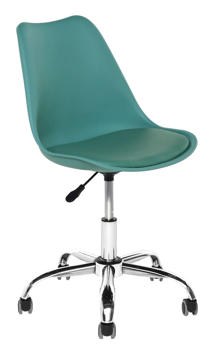 Krzesło fotel obrotowy turkusowy poduszka biuro