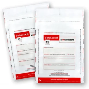 Koperty bezpieczne B5 białe (100sztuk) ikb178280btk100 EMERSON - Akcesoria do pakowania - miniaturka - grafika 1