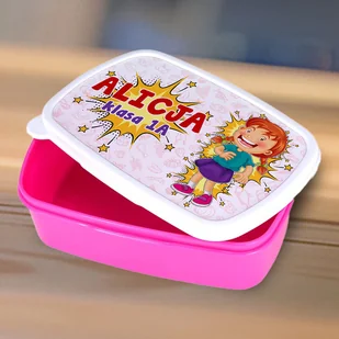 Śniadaniówka z dowolnym imieniem dla dziewczynki - Lunch boxy - miniaturka - grafika 1
