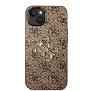 Guess GUHCP15S4GMGBR iPhone 15 6.1" brązowy/brown hardcase 4G Big Metal Logo - Etui i futerały do telefonów - miniaturka - grafika 3