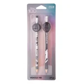 Kredki, ołówki, pastele i pisaki - Ołówki Z Gumową Nakładką 2 Szt. Disney 100 Wzór 2 - miniaturka - grafika 1