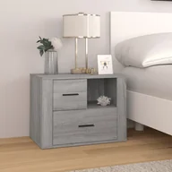Szafki nocne - Szafka nocna, szary dąb sonoma, 60x36x45 cm - miniaturka - grafika 1