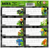 Szkolne artykuły papiernicze - Nalepki na zeszyty, Backup Game Level - miniaturka - grafika 1