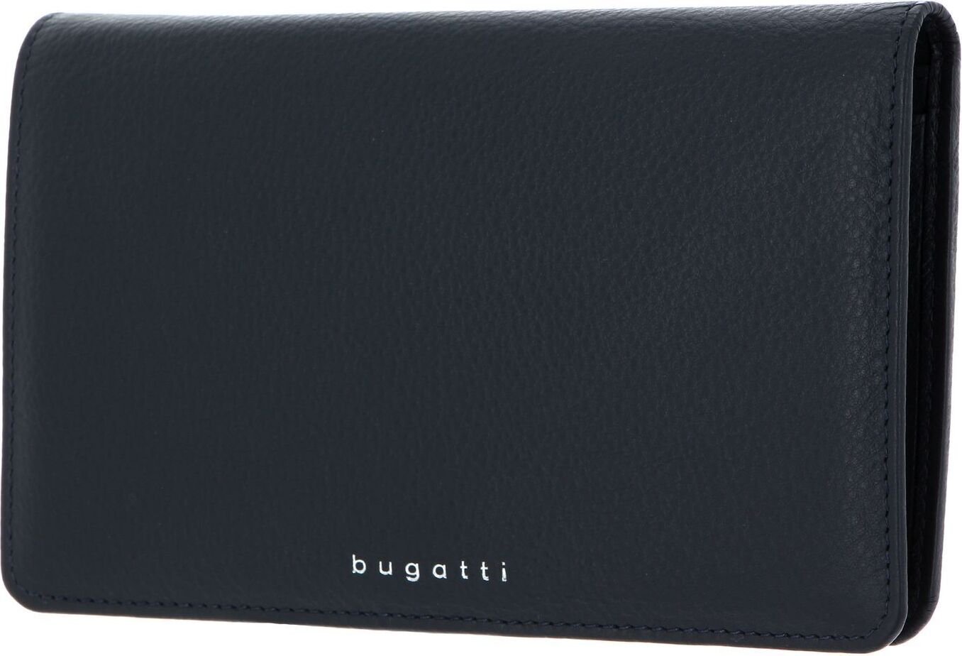 bugatti etui na karty Lady Top Portfel z klapką Granatowy niebieski