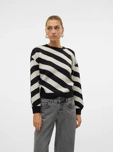 Vero Moda Sweter w kolorze czarno-białym - Swetry damskie - miniaturka - grafika 1