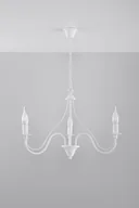 Lampy sufitowe - Sollux Lighting Żyrandol MINERWA 3 biały - miniaturka - grafika 1