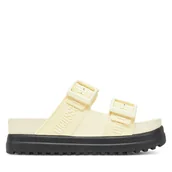 Klapki i japonki damskie - Klapki Melissa Melissa Cozy M Lover Platform Ad M 35977 Beżowy - miniaturka - grafika 1