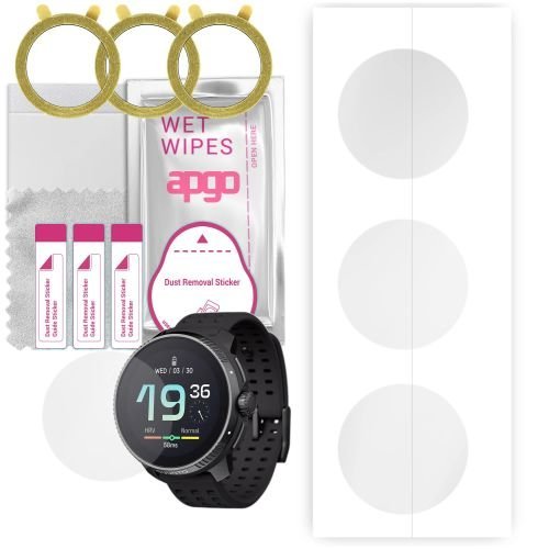 3x folia ochronna hydrożelowa do Suunto Race - apgo Smartwatch Hydrogel Protection Ochrona na ekran smartwatcha