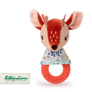 LILLIPUTIENS Grzechotka z silikonowym gryzakiem Sarenka Stella 0 m+ - Gryzaki dla dzieci LILLIPUTIENS Grzechotka z silikonowym gryzakiem Sarenka Stella 0 m+ - Gryzaki dla dzieci - miniaturka - grafika 1