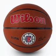 Koszykówka - Piłka do koszykówki Wilson NBA Team Alliance Los Angeles Clippers brown rozmiar 7 - miniaturka - grafika 1