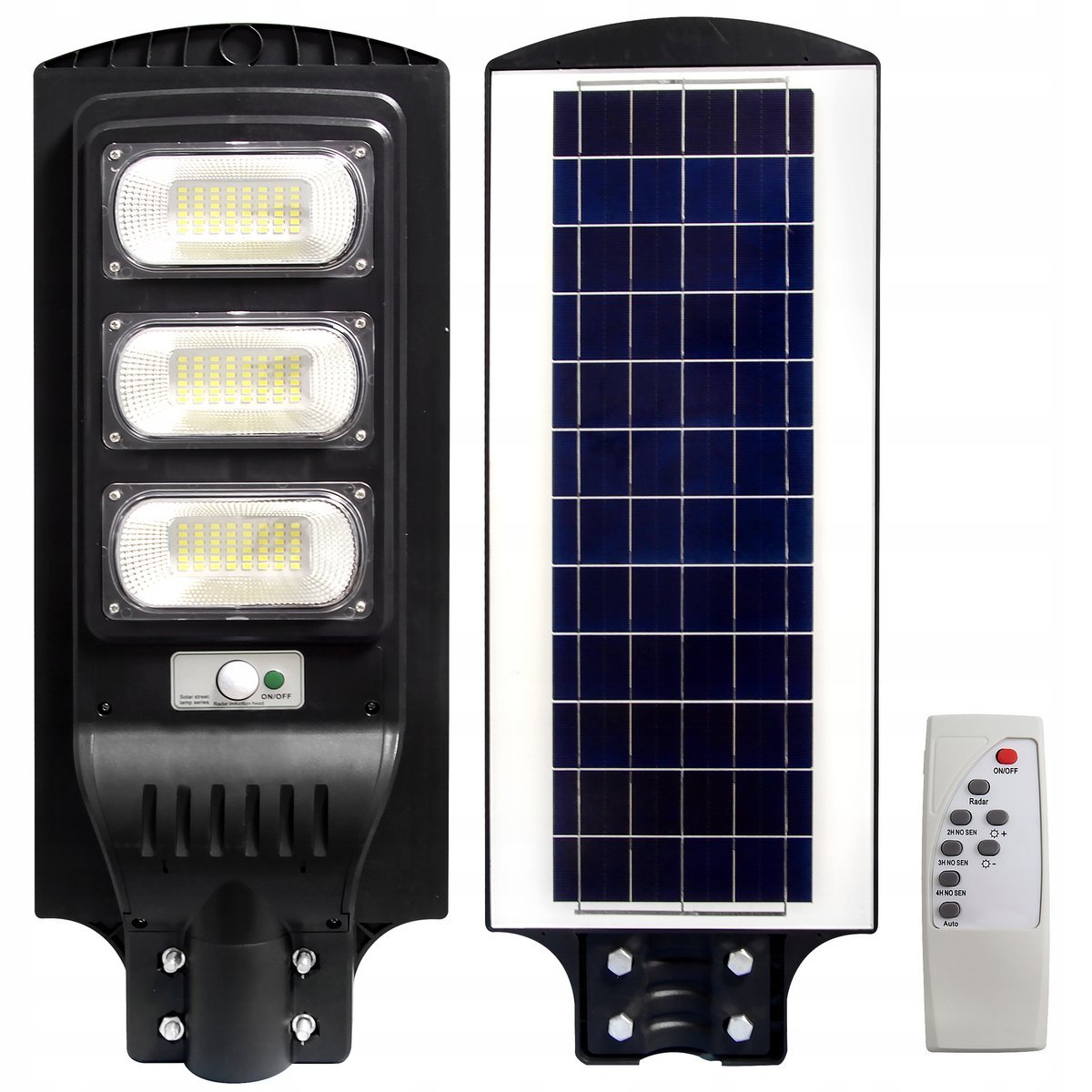 Lampa uliczna 150 W 3000 lm zasilanie bateryjne, solarne