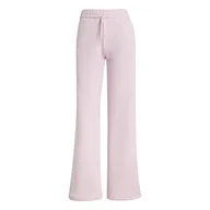 Spodnie rowerowe - adidas Kobiety ESSENTIALS SMALL LOGO FEEL COZY OPEN HEM PANTS, clear pink/white, XL - miniaturka - grafika 1