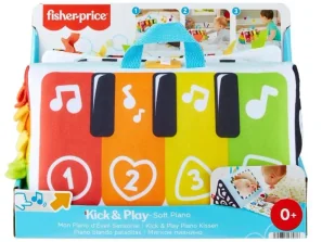 Fisher Price. Miękkie pianinko Baw się i kop - Fisher- Price - Instrumenty muzyczne dla dzieci - miniaturka - grafika 1
