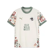 Koszulki sportowe damskie - Młodzieżowa koszulka Palermo F.C. 24/25 PUMA Warm White Eucalyptus Green - miniaturka - grafika 1