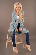 Swetry damskie - Maramela Mint sweter (kolor Miętowy, rozmiar one size) - miniaturka - grafika 1