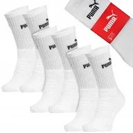 Skarpetki męskie - Skarpety długie sportowe 3-PAK białe PUMA CREW SOCK - 35-38 - miniaturka - grafika 1
