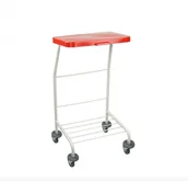 Wózki serwisowe - Euro DUST Stelaż do segregacji 120 l czerwony - miniaturka - grafika 1