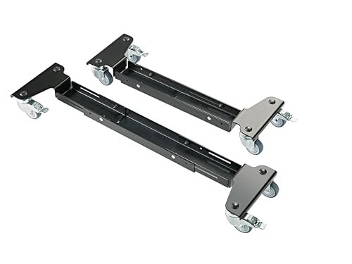 K&M 18806 sanki na kółkach do stojaka na keyboard, czarne, ze stali, mobilność instrumentu, uniwersalne zastosowanie