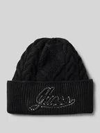 Czapki damskie - Czapka beanie z wyhaftowanym logo model ‘ROSELYN’ - miniaturka - grafika 1