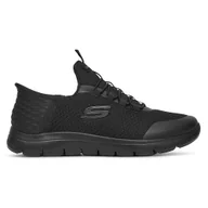 Buty dla chłopców - Skechers SUMMITS 403833L BBK Czarny - miniaturka - grafika 1