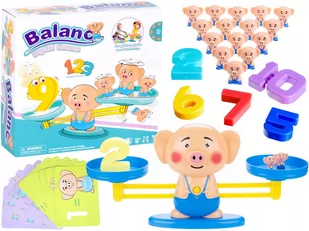 RÓWNOWAŻNIA WAGA ŚWINKA nauka dodawania liczenia - Mały naukowiec - miniaturka - grafika 1