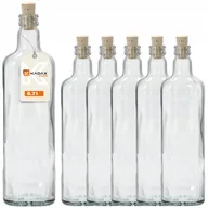 Domowy wyrób alkoholu - KADAX Butelka Na Nalewki Z Korkiem Wino fi21 6szt - miniaturka - grafika 1