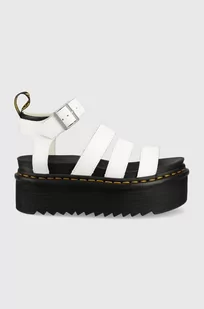 Dr. Martens sandały skórzane damskie kolor biały na platformie - Sandały damskie - miniaturka - grafika 1