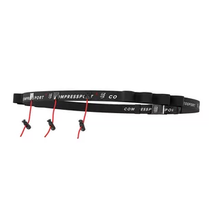 Compressport Pas do numeru startowego, black 2020 Pasy do biegania 24007139 - Pozostały sprzęt i akcesoria do ćwiczeń - miniaturka - grafika 1