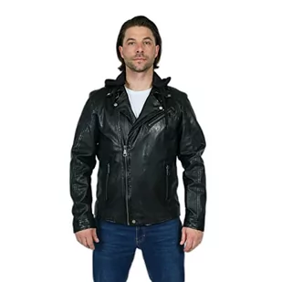 Freaky Nation Męska kurtka skórzana Top10-FN czarna, M - Kurtki męskie - miniaturka - grafika 1