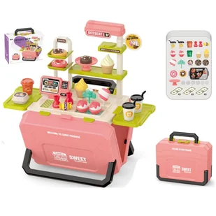 Walizka z Ciastkami Sklepik Ciastkarnia Kawiarnia dla Dzieci Przenośna 45el - Zabawki AGD Walizka z Ciastkami Sklepik Ciastkarnia Kawiarnia dla Dzieci Przenośna 45el - Zabawki AGD - miniaturka - grafika 1