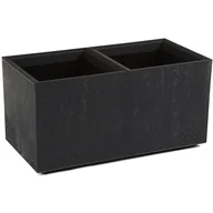 Donice - Donica Betonique recykling czarny beton h39X78 cm - miniaturka - grafika 1