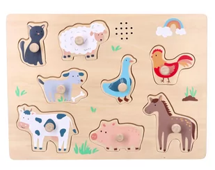 Puzzle dźwiękowe- farma - Łamigłówki - miniaturka - grafika 1