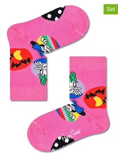 Happy Socks Skarpety (2 pary) w kolorze różowym - Skarpetki damskie - miniaturka - grafika 1