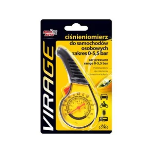 Ciśnieniomierz do samochodów osobowych zakres 0 - 5,5 bar MojeAuto VIRAGE - Akcesoria motoryzacyjne - miniaturka - grafika 1
