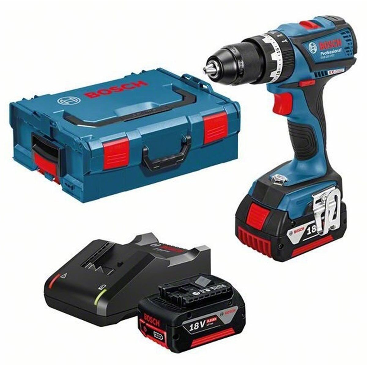 Bosch Wiertarka udarowa GSB 18V-EC 2X5AH GAL1840