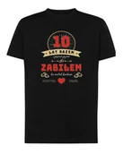 Koszulki męskie - Koszulka dla Męża Rocznicowa Personalizowana Ślub Czarna L - miniaturka - grafika 1