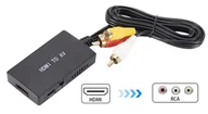 Inne akcesoria audio-wideo - Konwerter Adapter obrazu z HDMI na AV RCA PAL/NTSC - miniaturka - grafika 1