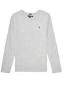 Bluzki damskie - Tommy Hilfiger Bluzka KB0KB04141 D Szary Long Sleeve - miniaturka - grafika 1