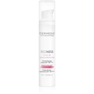 Biogened S.A. Dermedic Redness Calm krem korygujący na dzień UV+ IR 40 ml - Kremy do twarzy - miniaturka - grafika 1