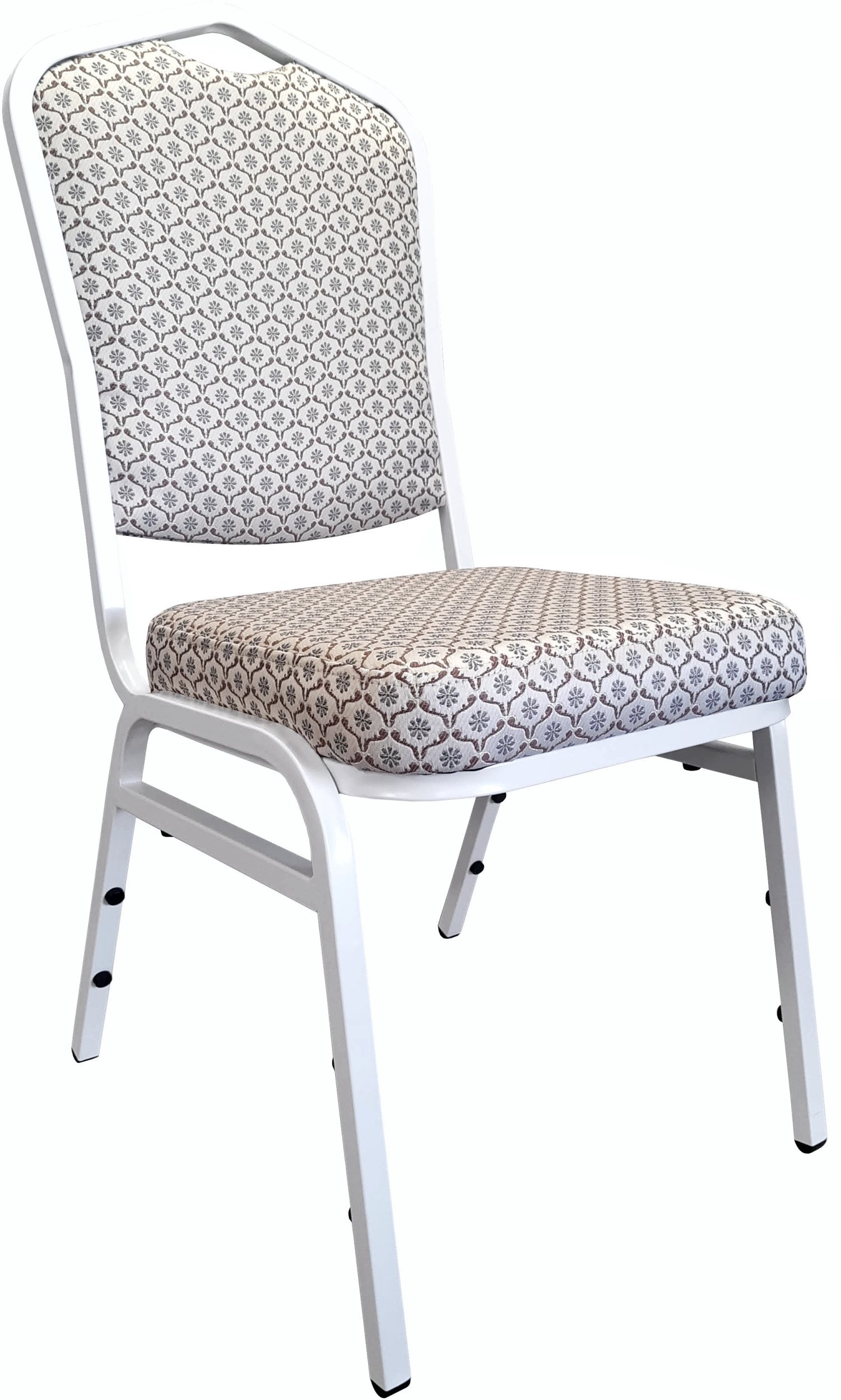 Krzesło Vega bankietowe konferencyjne stelaż biały Berit Beż